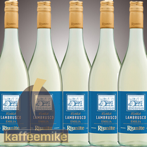 Lambrusco Bianco Cantine Riunite 12 X 0,75L Perlwein Weiß Süß 7,5%Vol-image