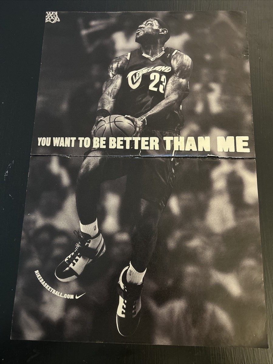 PAGE PRINT AD 2007 NIKE BASKETBALL LEBRON JAMES NIKE BETTER THAN