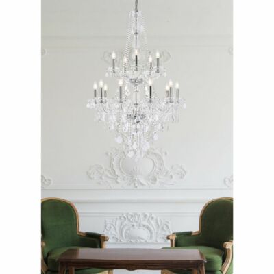 Crystal Chandelier Light Fixture Large Entryway Foyer or Dining Room Table 52''