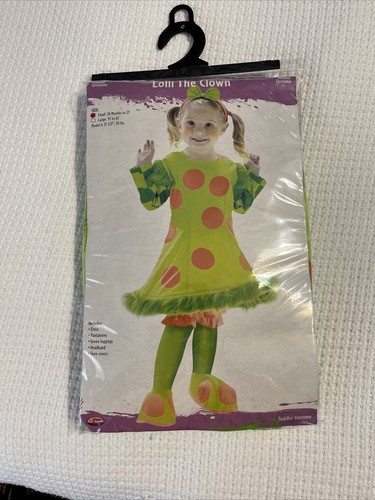 LOLLI The Clown Costume , Size Small, Up To 2T, New, 5 Piece Set, B6D2 - Picture 21 of 21