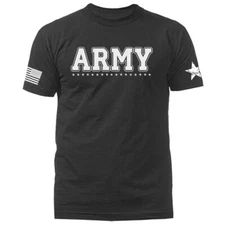 Army Military Patriotic US Flag Veteran Graphic T-shirt
