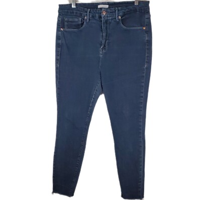 Good American Good Legs Crop Skinny Jeans Hi Rise Size 16 Denim Stretch  Comfort