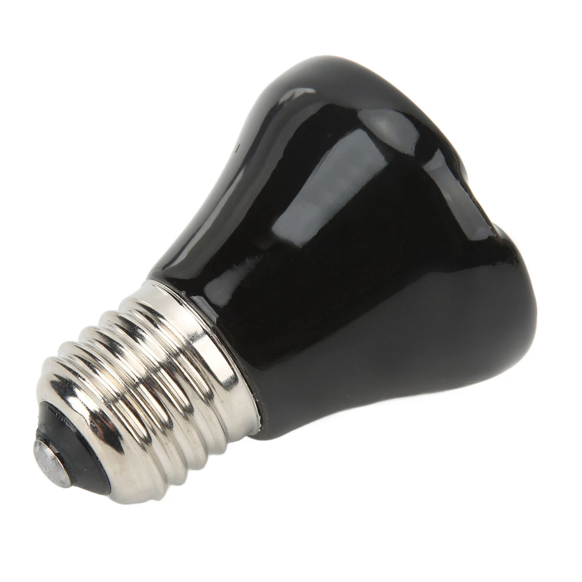 New 25W Black Ceramic Heat Emitter E27 Reptile Heat Lamp Bulb Small