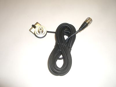 OPEK AM-210 SO-239 UHF TRUNK LIP ANTENNA MOUNT & 17FT RG58 COAX CABLE ASSEMBLY
