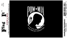 Pow Mia - Vinyl Decal Sticker 3.5 X 5