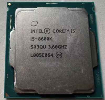 8th generation Intel Core i5 8600K LGA 1151 3.6 GHz six-core SR3QU