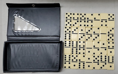 Black Double Dominos Six White Dot By Excite Model 6624 in