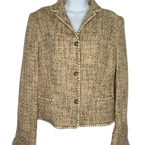 elie tahari tweed jacket