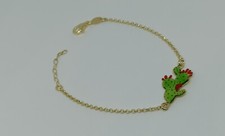 BRACCIALE IN ARGENTO 925 PALA FICO CENTRALE PASSANTE SMALTO COLORATO (DMB0005)