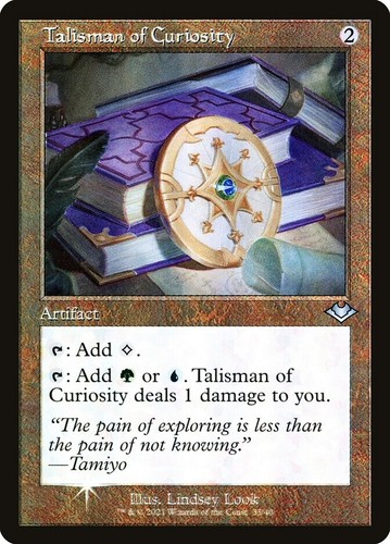 FOIL Talisman of Curiosity Modern Horizons 2 Magic MTG Artifact CARD 1x (35)