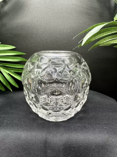 VTG Fostoria American Glass-Large 5" Rose Bowl