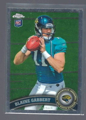 2011 Topps Chrome Blaine Gabbert RC/(set to throw) Jacksonville Jaguars #55