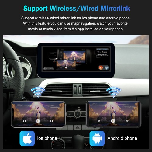 Pantalla 12.3" Android 13 Para Mercedes Benz C W204 NTG 4 4.x Bluetooth USB Navegación - Imagen 8 de 17