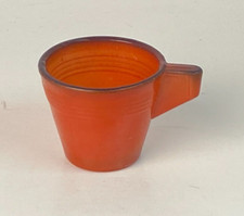 Akro Agate Tea Set J. Pressman Chiquita Cup Orange 1-1/2"