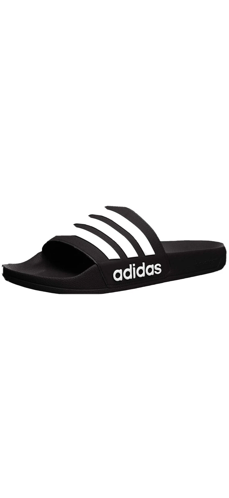 NUOVO! Adidas Uomo CF Adilette Slide Sandalo Sportivo Taglia 5 Nero Bianco (AQ1701)