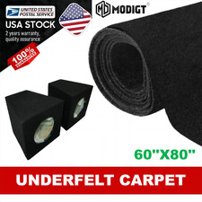 Automotive Carpet Under-felt Trunk Liner Interior Upholstery Replacement 60x80''
