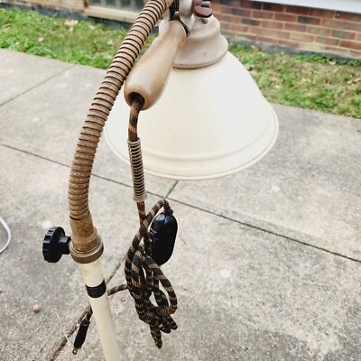 Burdick Zoalite Antique 20s Deco Medical Floor Lamp Z-70
