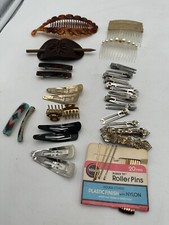 Vtg 80s 90s lot hair accessories hair combs clips barrettes Lady Ellen France