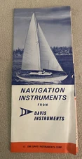 Vintage 1966 DAVIS INSTRUMENTS Navigation Advertising Brochure Sailing Seafarer