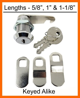 #ad #ad Admiral Compartment Storage Locks Keyed the Same 5 8quot; 1quot; amp; 1 1 8quot; lengths $11.00