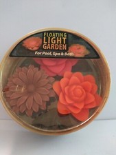 Schwimmleuchte Garten LED Blumen. Für Pool, Spa & Bad Tischdeko ohne Batterien