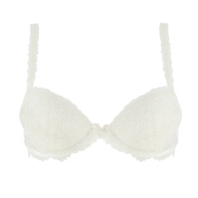 Soutien-gorge Lise Charmel Antinea Chérie - Modèle Plongeant 85B - Couleur Nacre - Neuf Avec étiquettes