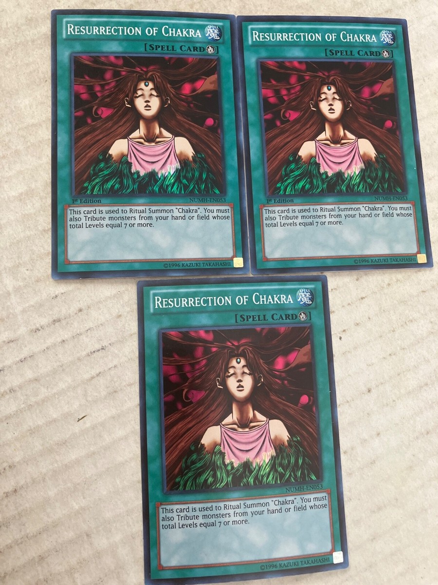 chakra yugioh card Yugioh Resurrection Of Chakra Super Rare 1st Edition NUMH-EN053 HP