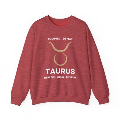 Taurus Zodiac Sweatshirt, Reliable Loyal Sensual Astrology Crewneck,