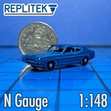 N Gauge 1974 Ford Capri Mk1 - Blue