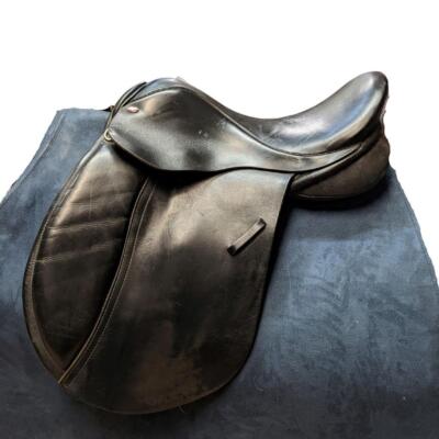 KES 17'' GP Ledersattel - Kensington English Leather - Schwarz - Medium / Wide