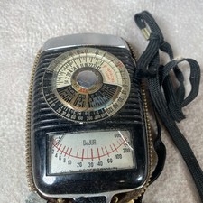 Vintage DeJur Amsco Dual Professional Light Meter Photo Exposure in case -