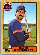 ⚾ 1987 Topps #350 Keith Hernandez New York Mets