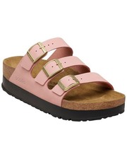 Sandalia Birkenstock Florida plataforma flexible de cuero para mujer