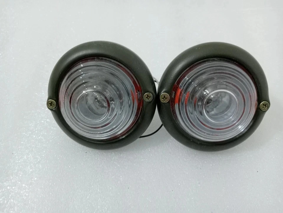 Willys Jeeps Parking Turn Signal Indicator Clear Glass Light Green | Fit For - Image 4 of 4