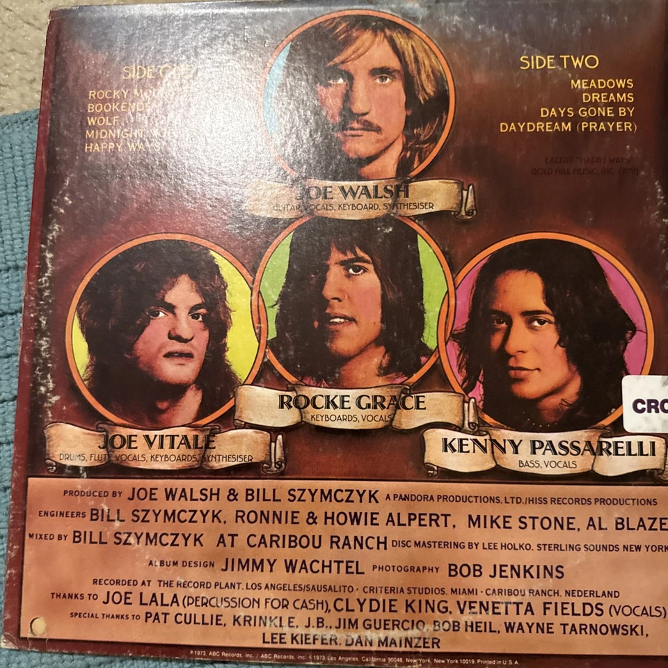 Joe Walsh – The Smoker You Drink The Player You Get - 1973 Vinyl LP Record Album Foto 2 de 2