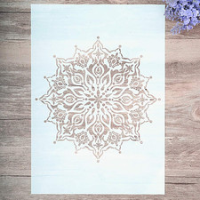 DIY Decorative Mandala Stencil Template for Painting on Walls Furniture Crafts 