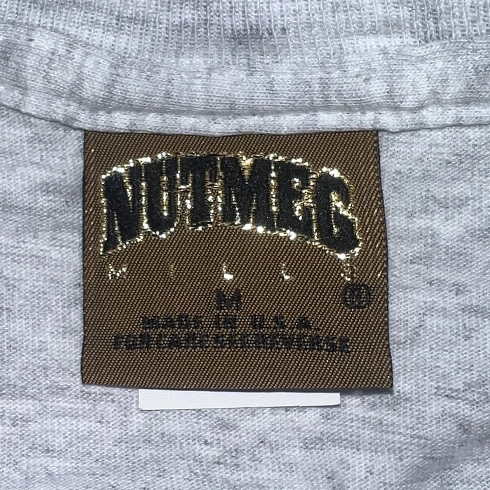 VTG Nutmeg Mills Penn State Mens M Rose Bowl Shirt Gray Football Made In USA 90s - Image 3 of 4