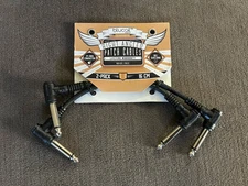 Blucoil Right Angle Patch Cables 2-Pack 16cm 24 AWG Conductor