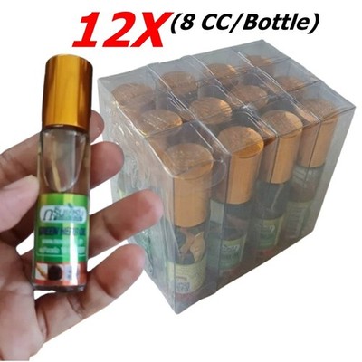12X Thai Green Herb Oil Ginseng Balsam Herbal Relief Pain Headache Dizziness Ref