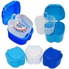 Denture Bath Box False Tooth Case Braces Orthodontic Retainer Case With Hanging