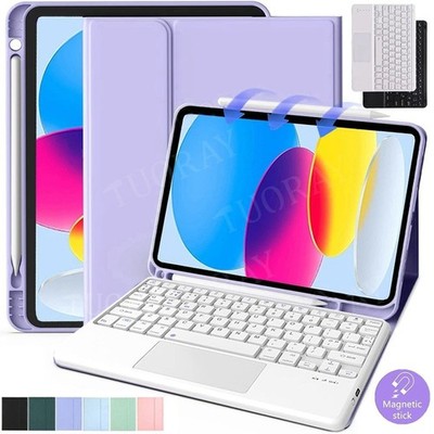 Für iPad 7/8/9/10/11th Gen A16 Air M3 M4 Pro 11'' Touchpad Tastatur Schutzhülle