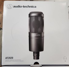 Audio-Technica AT2020 Cardioid Condenser Studio XLR Microphone - Black Open box
