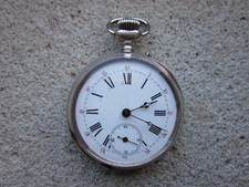 OROLOGIO DA TASCA REMONTOIR CYLINDRE 10 RUBIS ROU GENEVE CIPOLLA PER TASCHINO