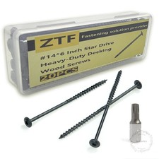 14 X 6 Inch Long Wood Deck Screws Star Drive Decking Timber Screws Heavy Duty