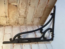 Antique Style Vine Shelf Brace Wall Bracket Cast Iron Corbel 11.5”X 16” Brace