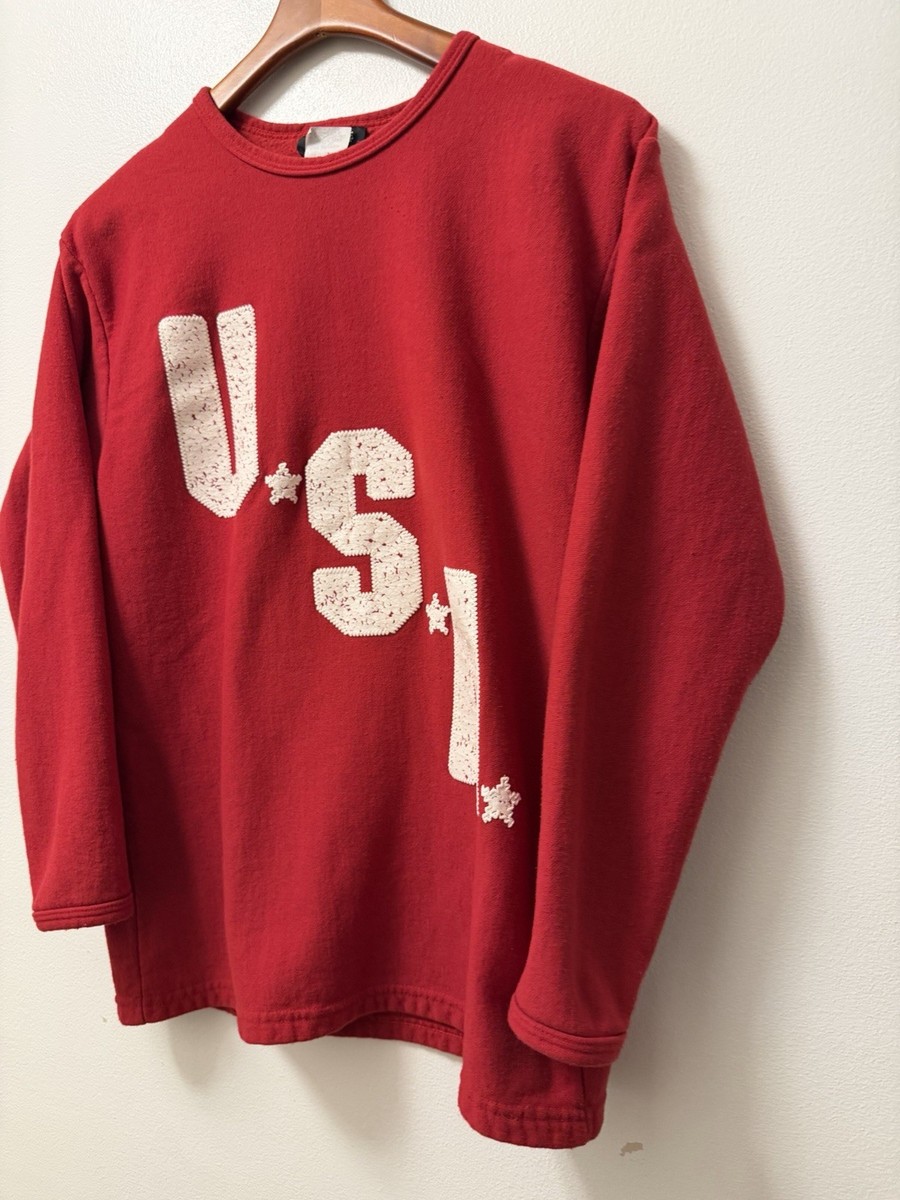 Vintage Willy-Dee Red USA Sweater Women’s Medium 1980’s USA Made 4th Of July View 2