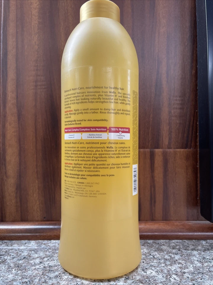 WELLA Biotouch Volume Nutrition Shampoo 51oz - Image 3 of 4
