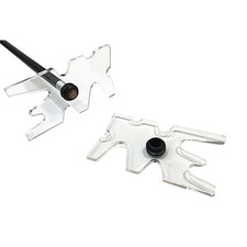 Billiard Bridge Head Moose Shape Portable Clear Acrylic for Cue Support