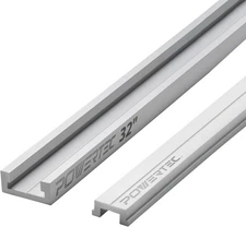 32 in. Aluminum Miter T-Track with Miter T-Bar for Table Saw, Router Table, Band