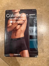 Calvin Klein Men's 3-Pack Microfiber Stretch Boxer Briefs NB2570-943 NEW w TAGS